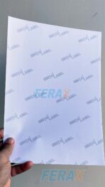 Vinil Adesivo Branco Fosco A4 Ferax  Jato de Tinta – Para Etiquetas e Personalizados - Imagem 4