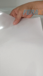 Vinil Adesivo Semi-Transparente A4 Ferax – rótulos resistentes - Imagem 2