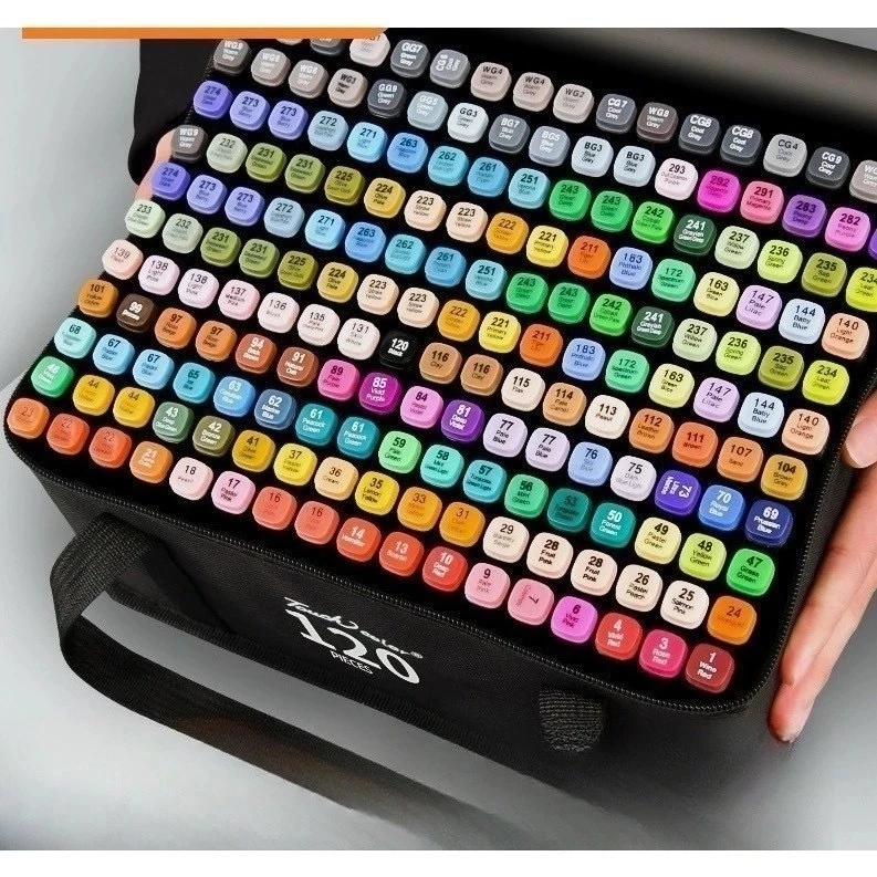 Kit de canetinhas Bobbie Goods com 120 cores vibrantes para artes, desenhos e personalização Ferax