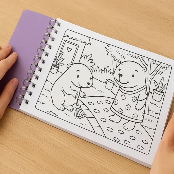 Livro de colorir da capivara com capa roxa e desenho fofo, tendência criativa que conquistou o Brasil – Ferax