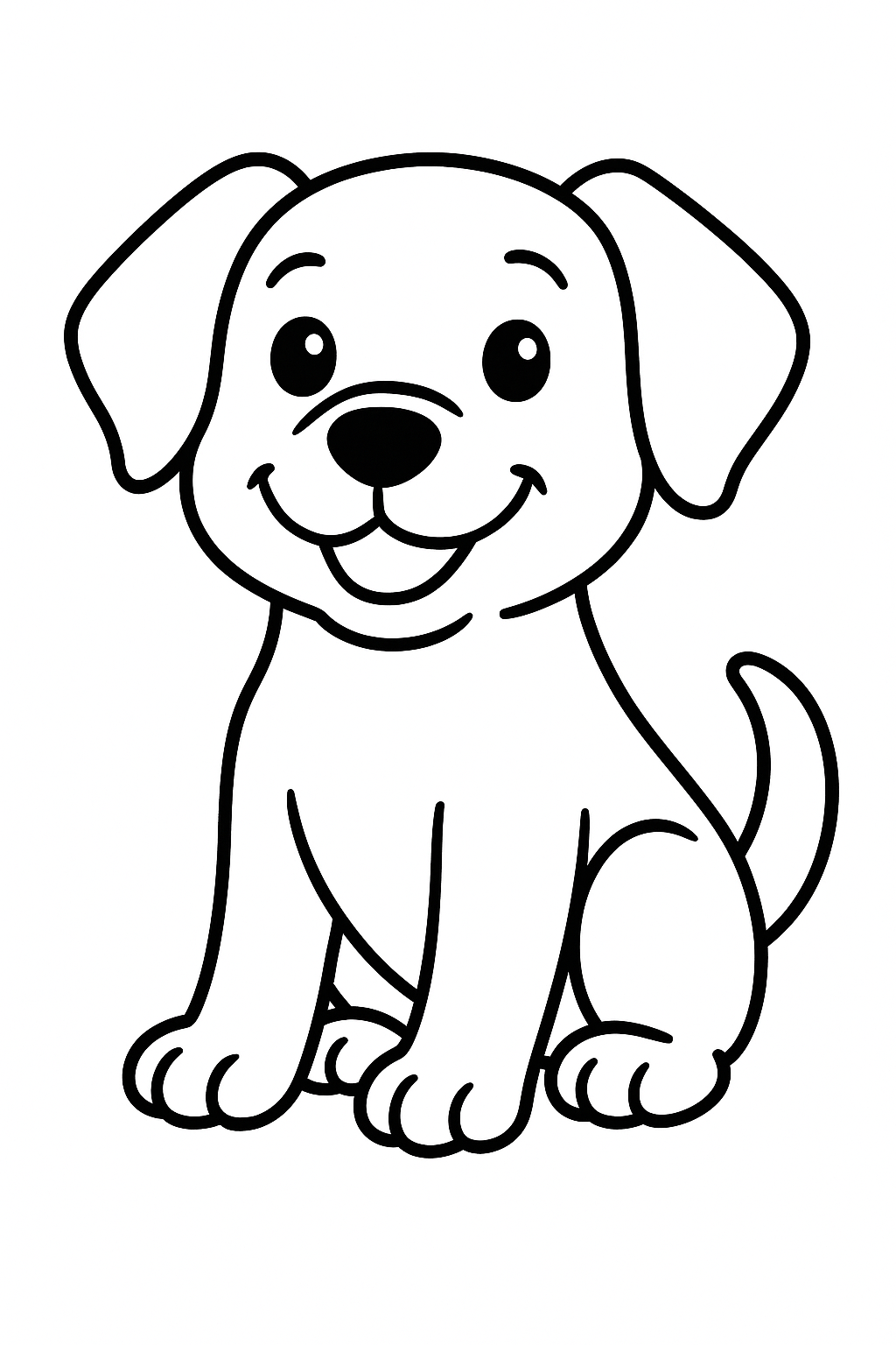 Desenho de cachorro para colorir